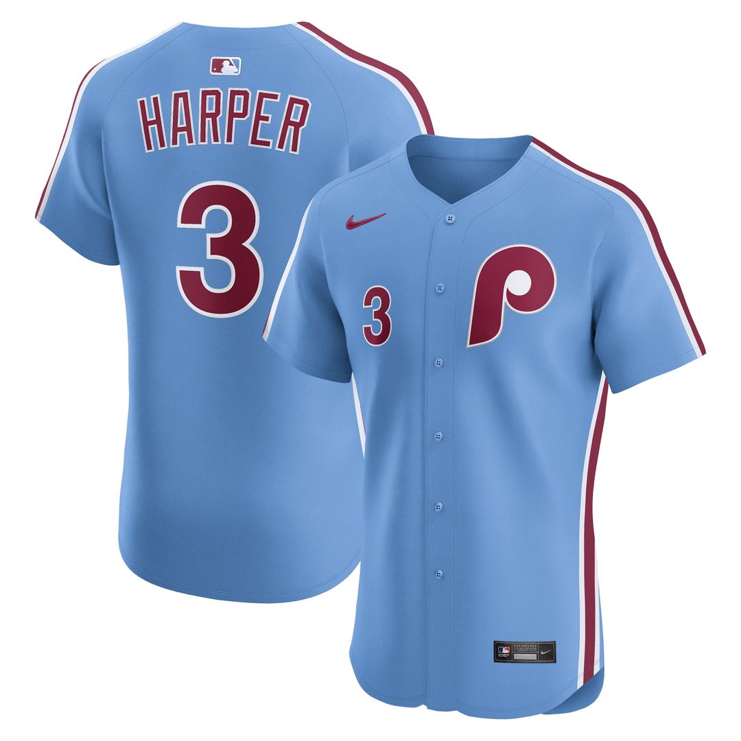 Bryce Harper Philadelphia Phillies Nike Alternate 2 Elite Jersey - Cream