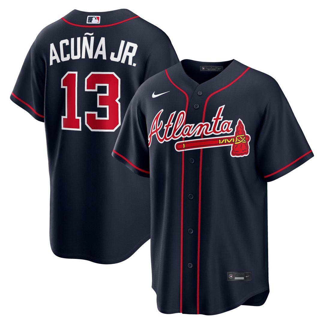 Ronald Acuña Jr. Atlanta Braves Nike Alternate 2 Replica Jersey - Red