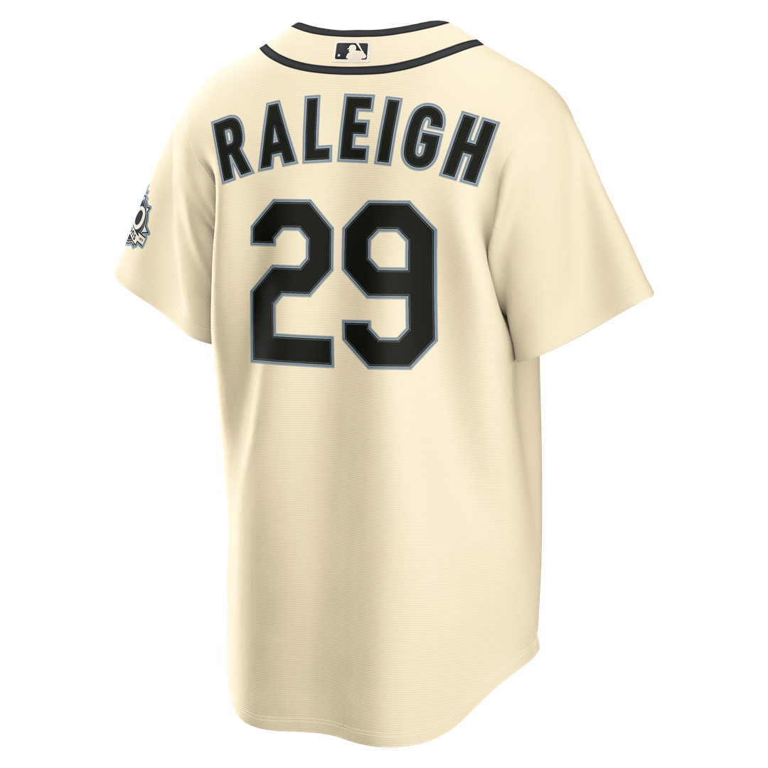 Cal Raleigh Seattle Mariners Nike  Alternate 50th Season Patch Stadium Jersey - Teal