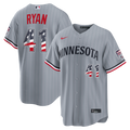 Joe Ryan Minnesota Twins Nike USA 250 Fourth of July Road Stadium Jersey - Gray