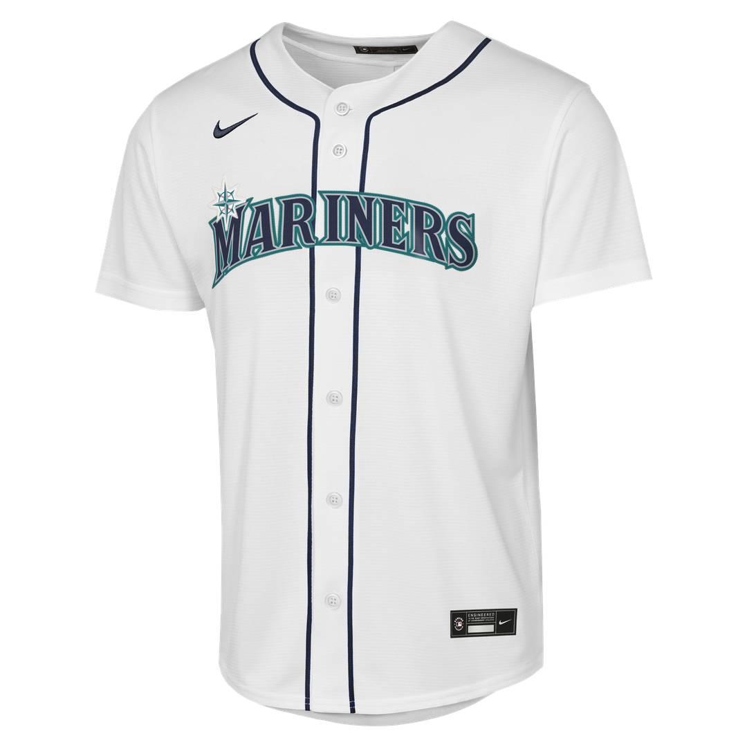 Josh Naylor Seattle Mariners Nike Youth Home Baseline Jersey - White