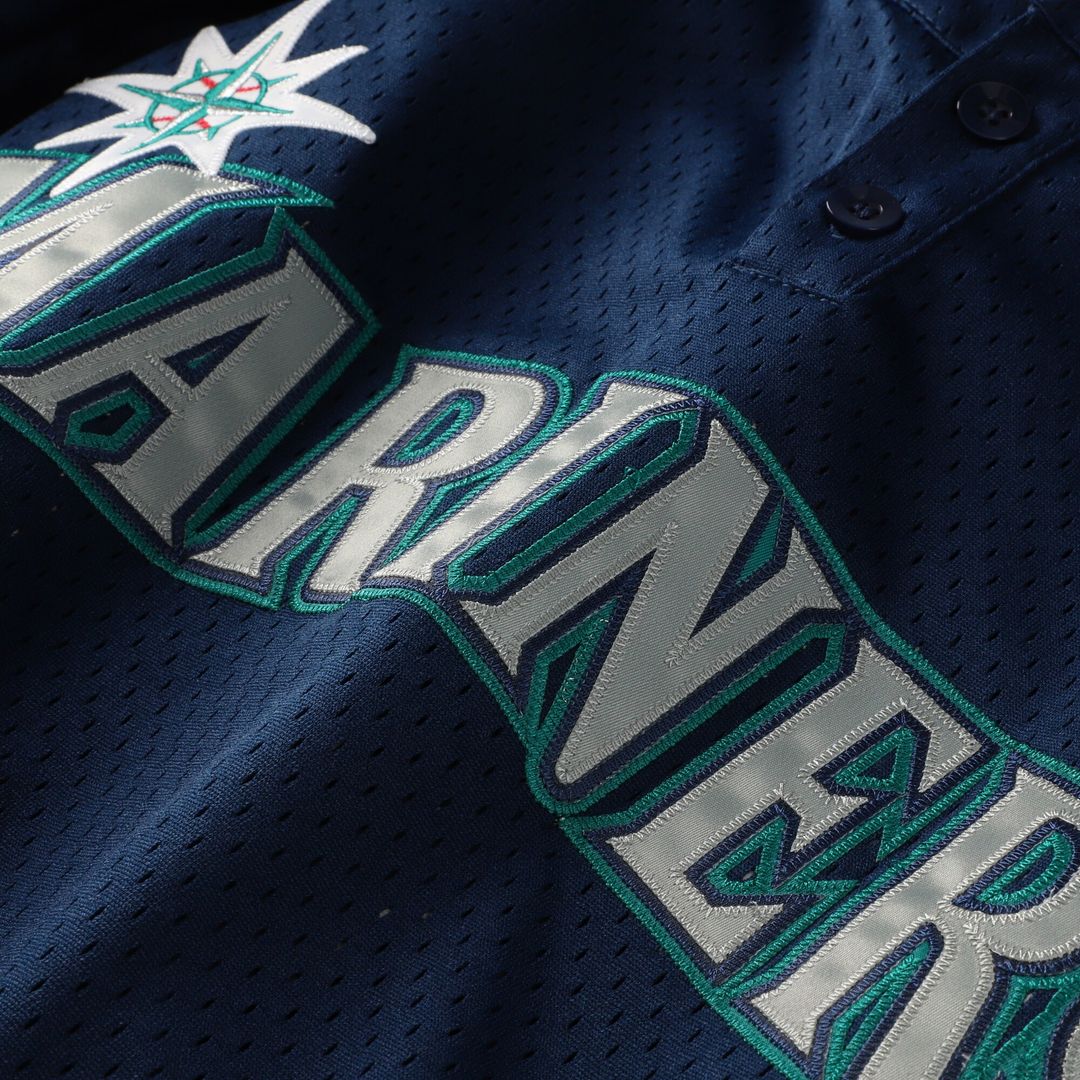 Ken Griffey Jr. Seattle Mariners Mitchell & Ness Toddler Cooperstown Collection Mesh Batting Practice Jersey - Navy