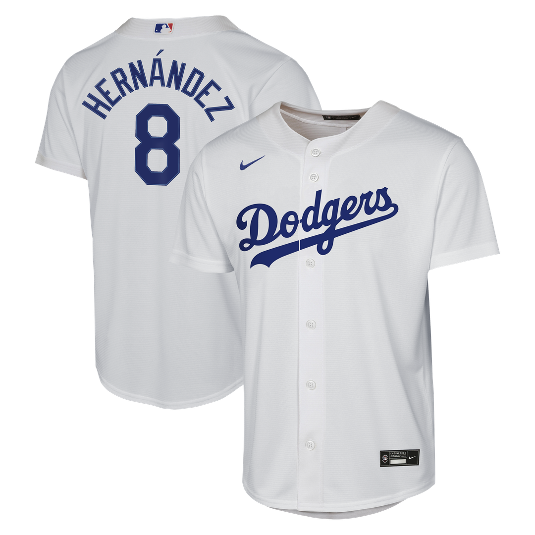 Enrique Hernández Los Angeles Dodgers Nike Youth Home Baseline Jersey - White