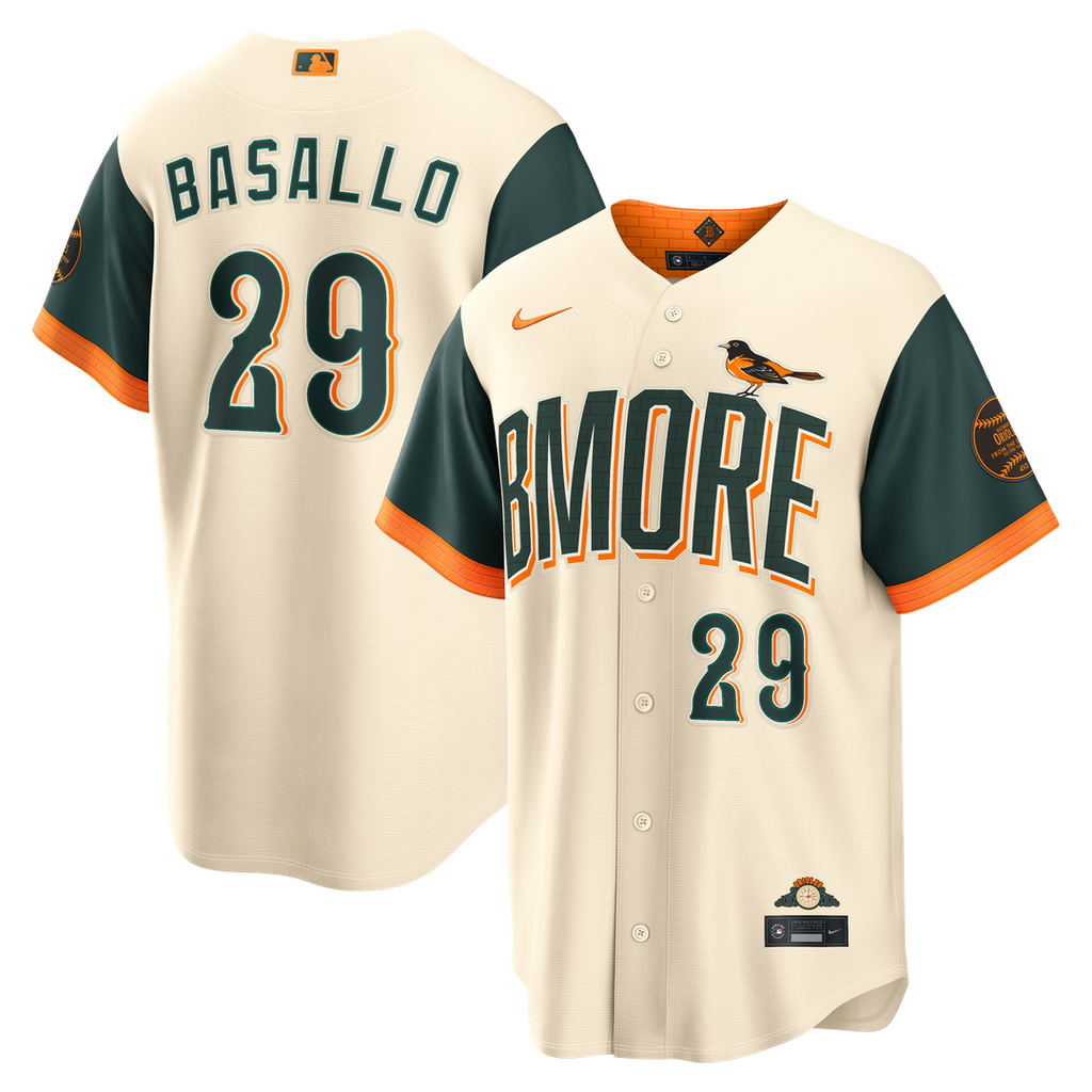 Samuel Basallo Baltimore Orioles Nike 2026 City Connect Stadium Jersey - Cream