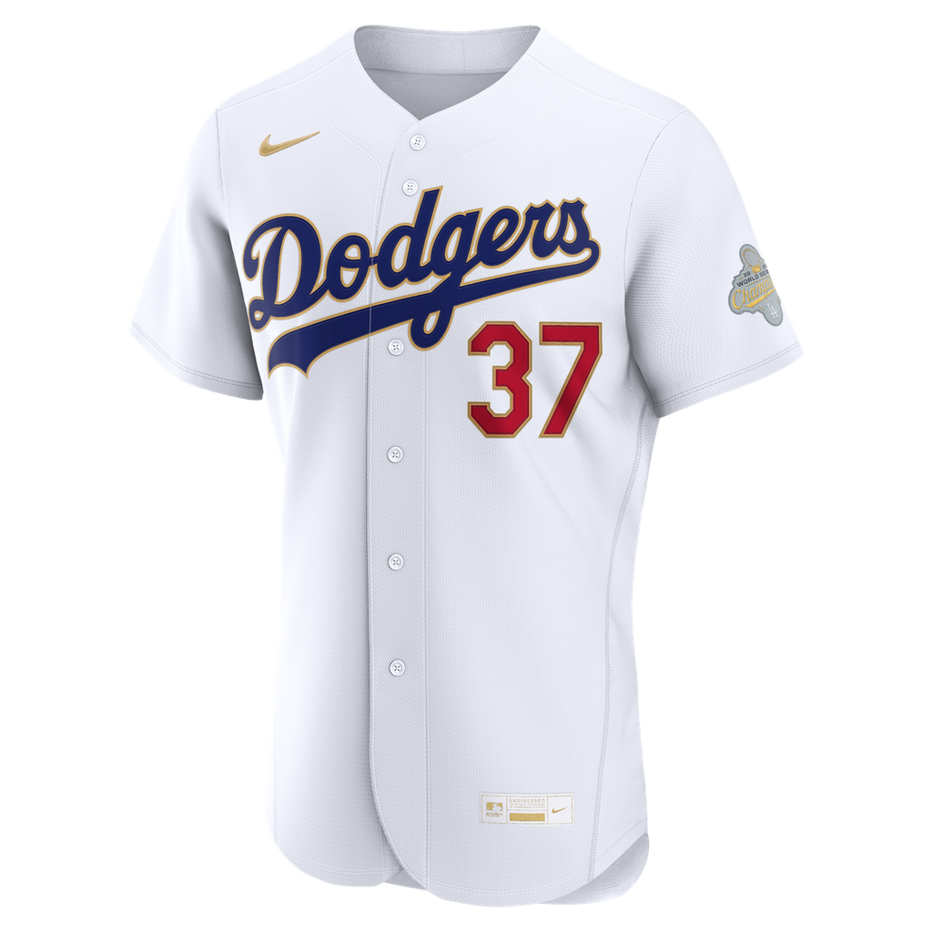 Teoscar Hernández Los Angeles Dodgers Nike 2026 Gold Collection Authentic Jersey - White