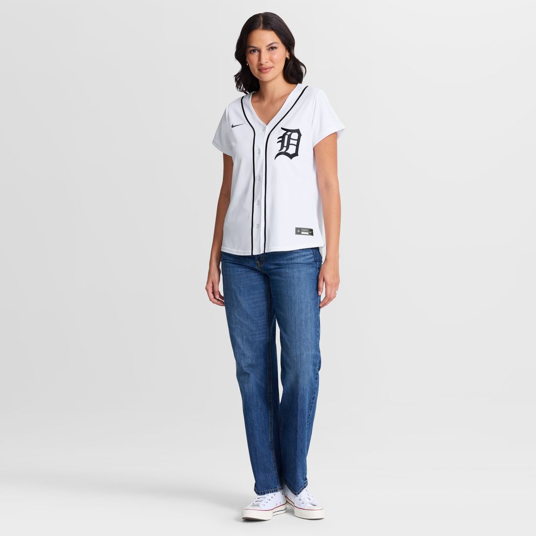 Justin Verlander Detroit Tigers Nike Women's Home Replica Jersey - White