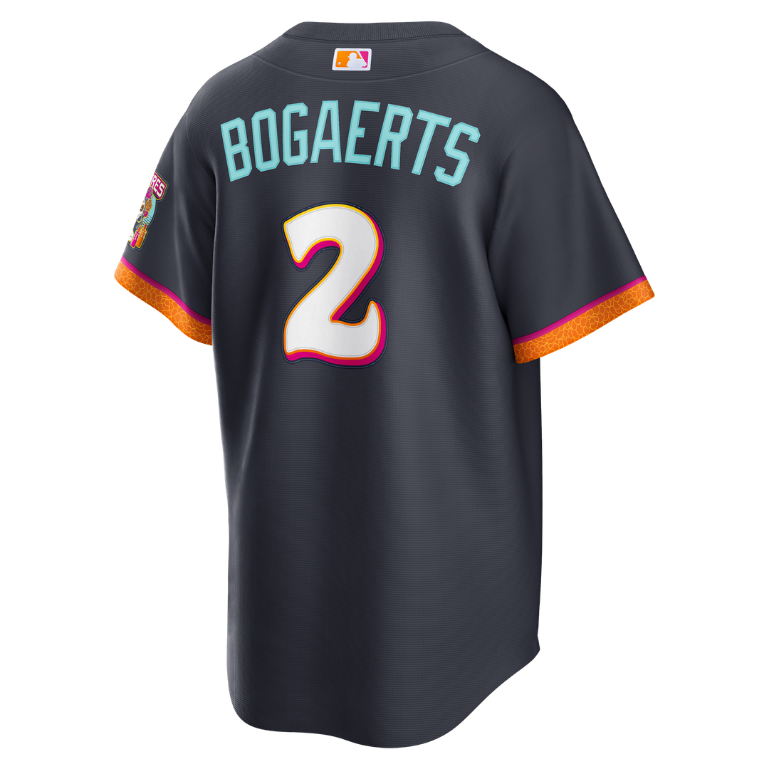 Xander Bogaerts San Diego Padres Nike 2026 City Connect Stadium Jersey - Obsidian