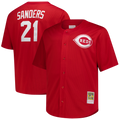 Deion Sanders Cincinnati Reds Mitchell & Ness Big & Tall Cooperstown Mesh Batting Practice Jersey - Red