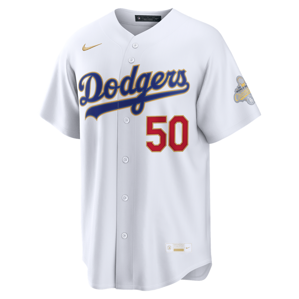 Mookie Betts Los Angeles Dodgers Nike 2026 Gold Collection Stadium Jersey - White