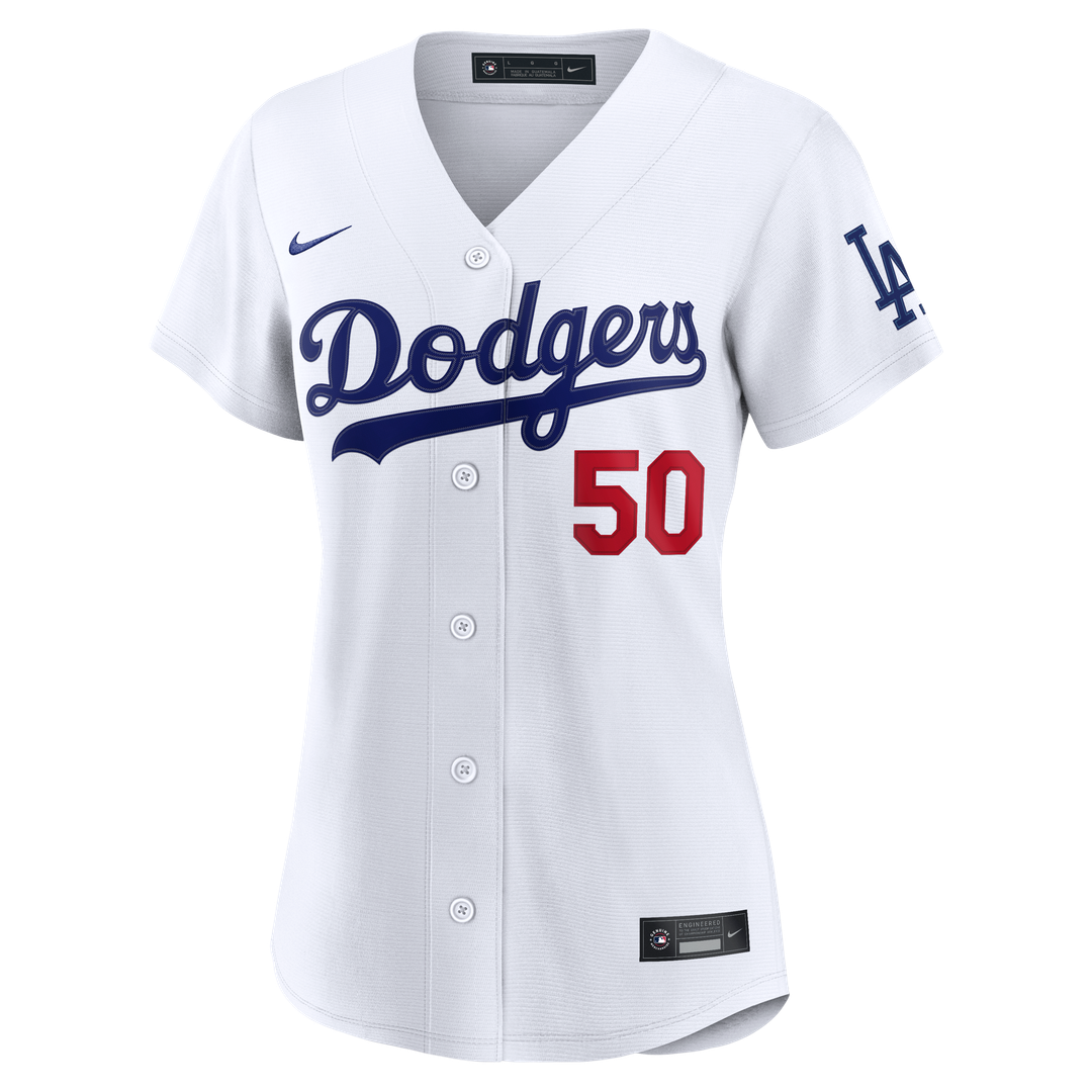 Mookie Betts Los Angeles Dodgers Nike Women's Home Stadium Jersey - White