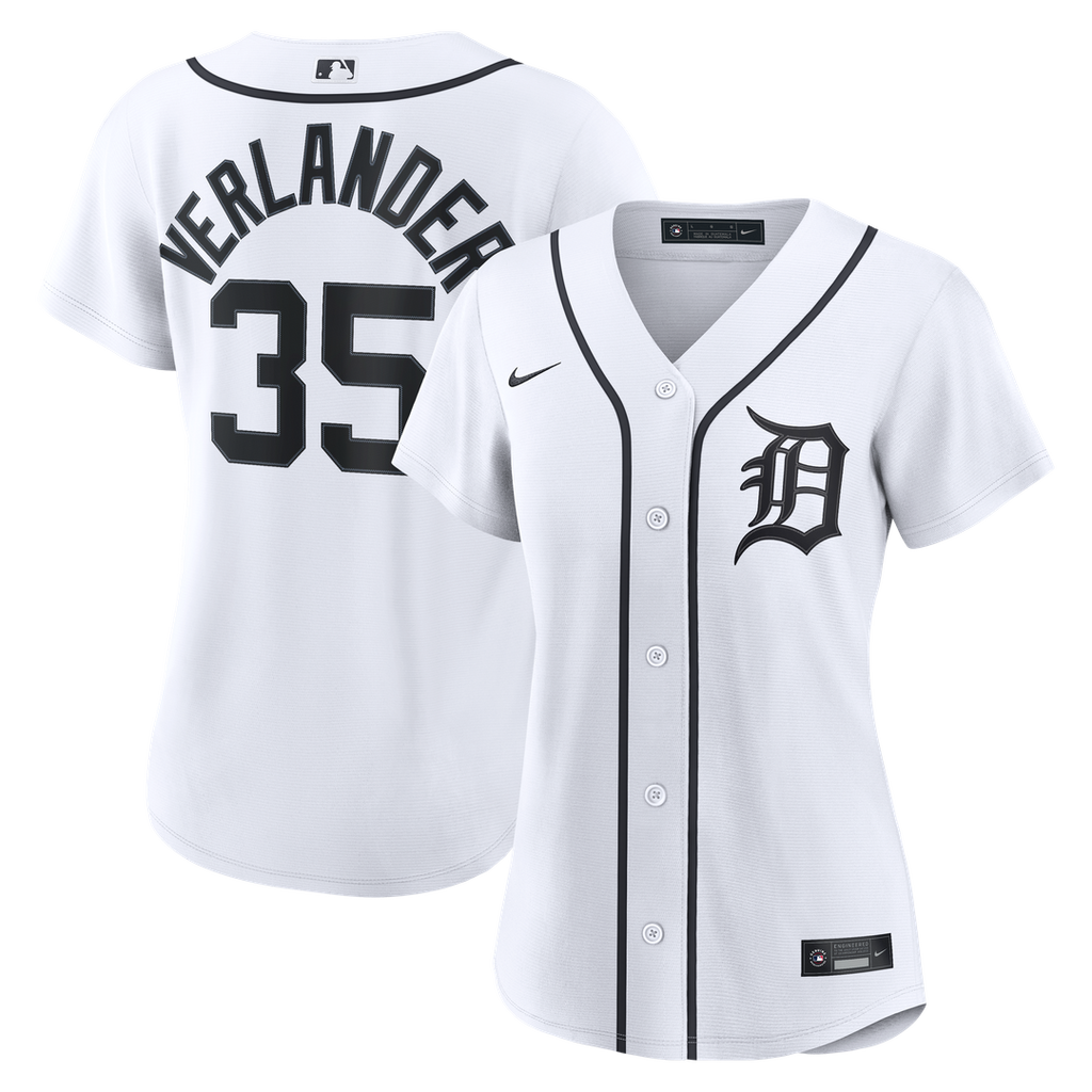 Justin Verlander Detroit Tigers Nike Women's Home Replica Jersey - White