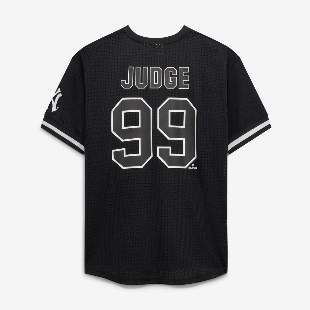 Aaron Judge New York Yankees Fanatics Big & Tall Heavyweight Mesh Jersey - Black/White