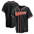Baltimore Orioles Nike Fashion Replica Black Out Jersey