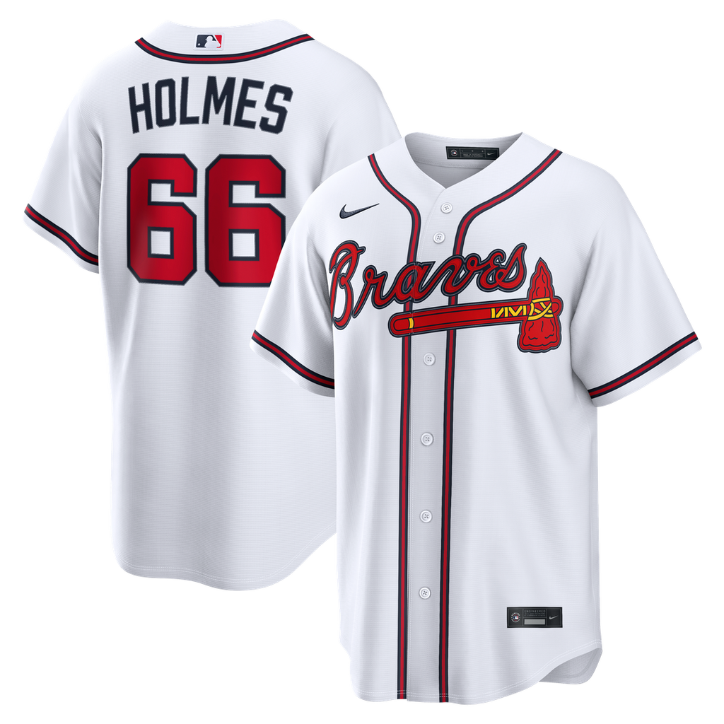 Grant Holmes Atlanta Braves Nike Home Replica Jersey - White