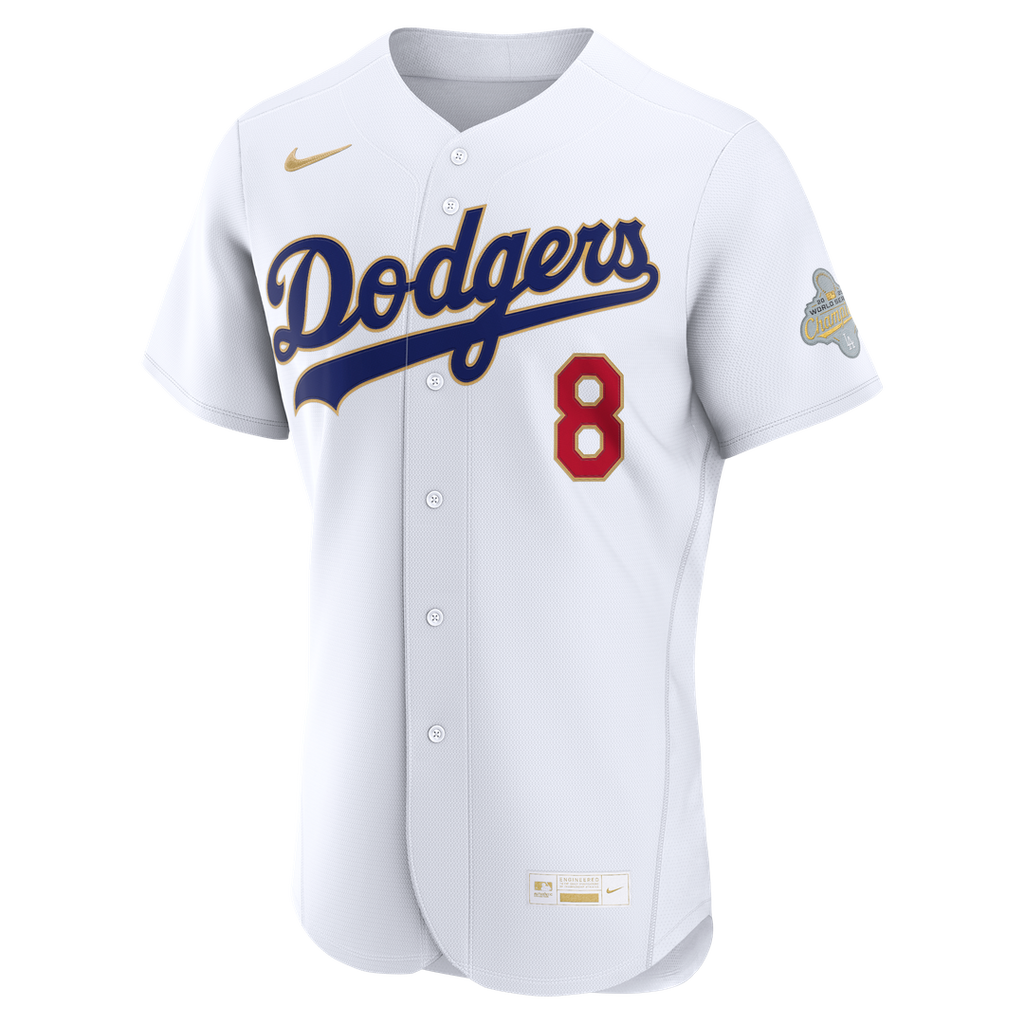 Enrique Hernández Los Angeles Dodgers Nike 2026 Gold Collection Authentic Jersey - White