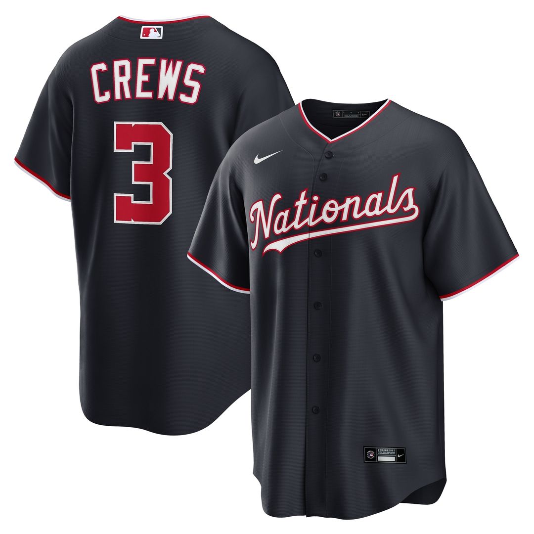 Dylan Crews Washington Nationals Nike Home Replica Jersey - White