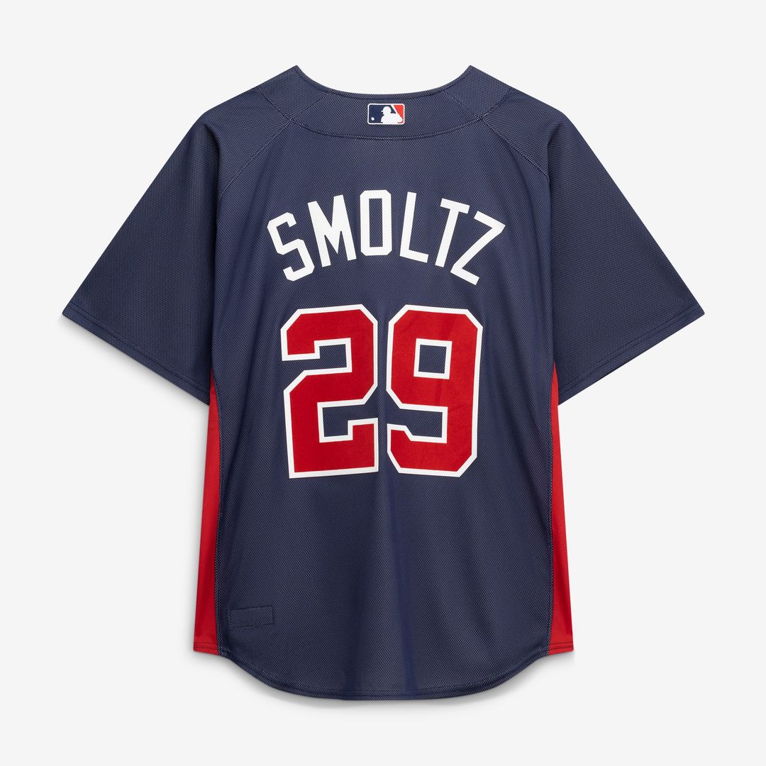 John Smoltz Atlanta Braves Mitchell & Ness Authentic Batting Practice Jersey - Navy