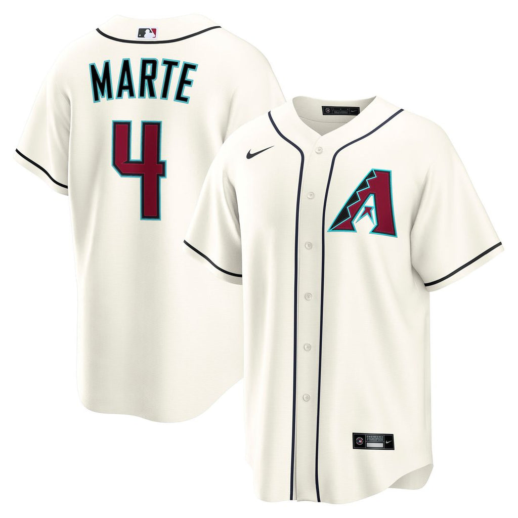 Ketel Marte Arizona Diamondbacks Nike Home Replica Jersey - Cream