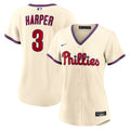 Bryce Harper Philadelphia Phillies Nike Women's Alternate Replica Jersey - Cream