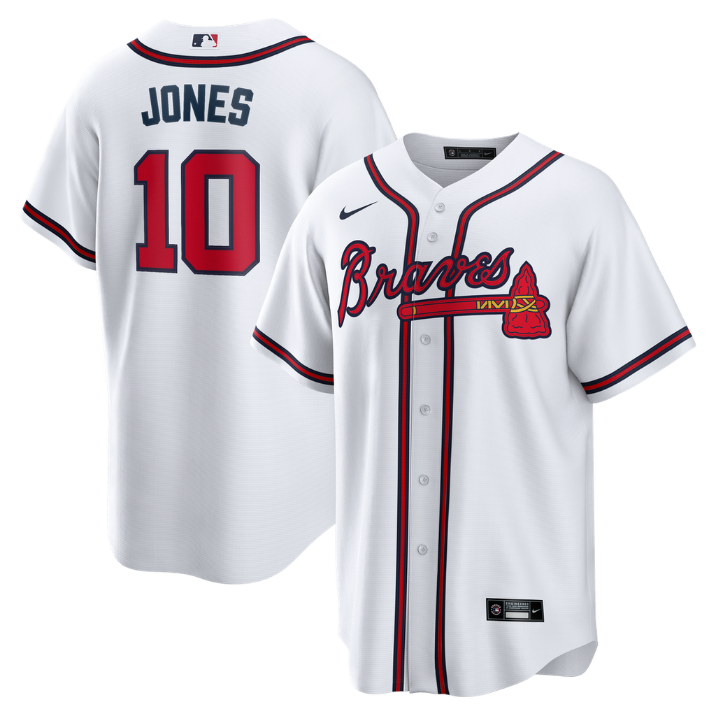 Chipper Jones Atlanta Braves Nike Home Retired Player Replica Jersey - White