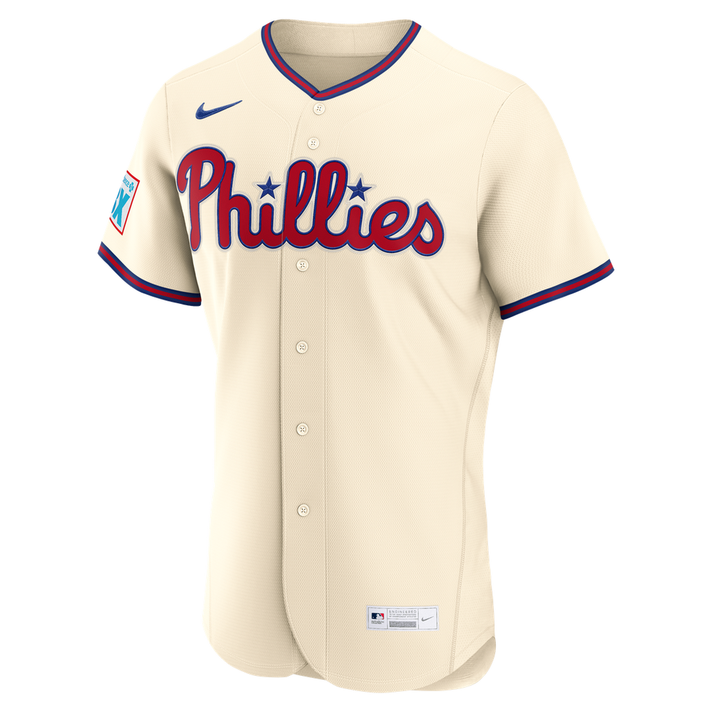 Bryce Harper Philadelphia Phillies Nike Alternate Authentic Sponsor Patch Jersey - Light Blue