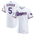 Corey Seager Texas Rangers Nike Home Authentic Sponsor Patch Jersey - White