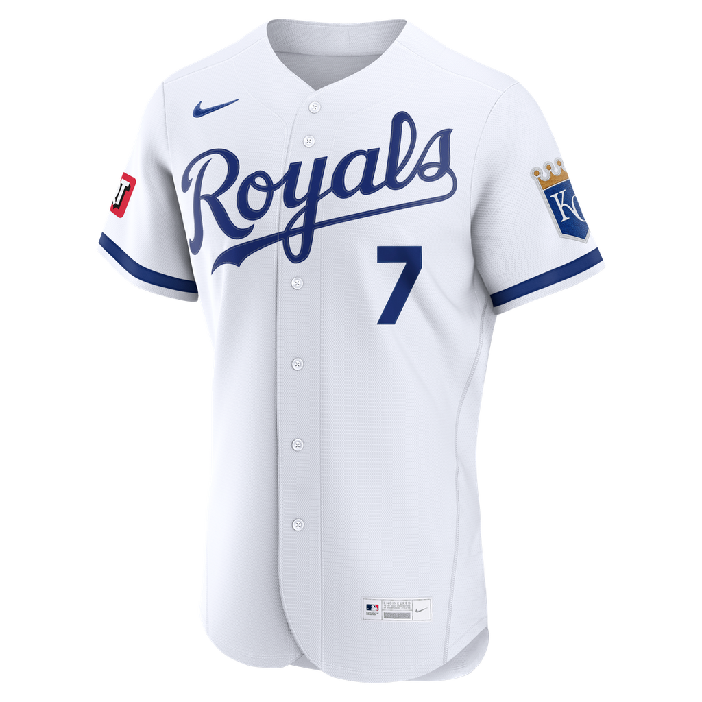 Bobby Witt Jr. Kansas City Royals Nike Alternate Authentic Sponsor Patch Jersey - Light Blue