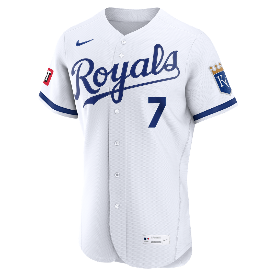 Bobby Witt Jr. Kansas City Royals Nike Alternate Authentic Sponsor Patch Jersey - Light Blue
