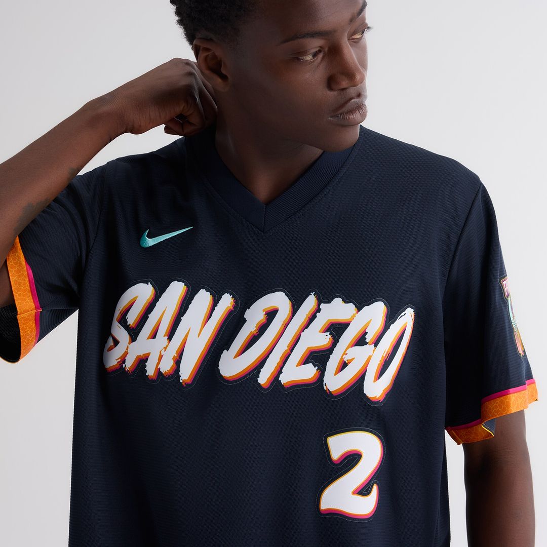 Xander Bogaerts San Diego Padres Nike 2026 City Connect Stadium Jersey - Obsidian