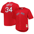 David Ortiz Boston Red Sox Mitchell & Ness Big & Tall Cooperstown Mesh Batting Practice Jersey - Red
