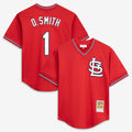 Ozzie Smith St. Louis Cardinals Mitchell & Ness Authentic Batting Practice Jersey - Scarlet