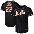 Juan Soto New York Mets Nike Youth Fashion Replica Player Jersey - Black