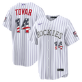 Ezequiel Tovar Colorado Rockies Nike USA 250 Fourth of July Home Stadium Jersey - White