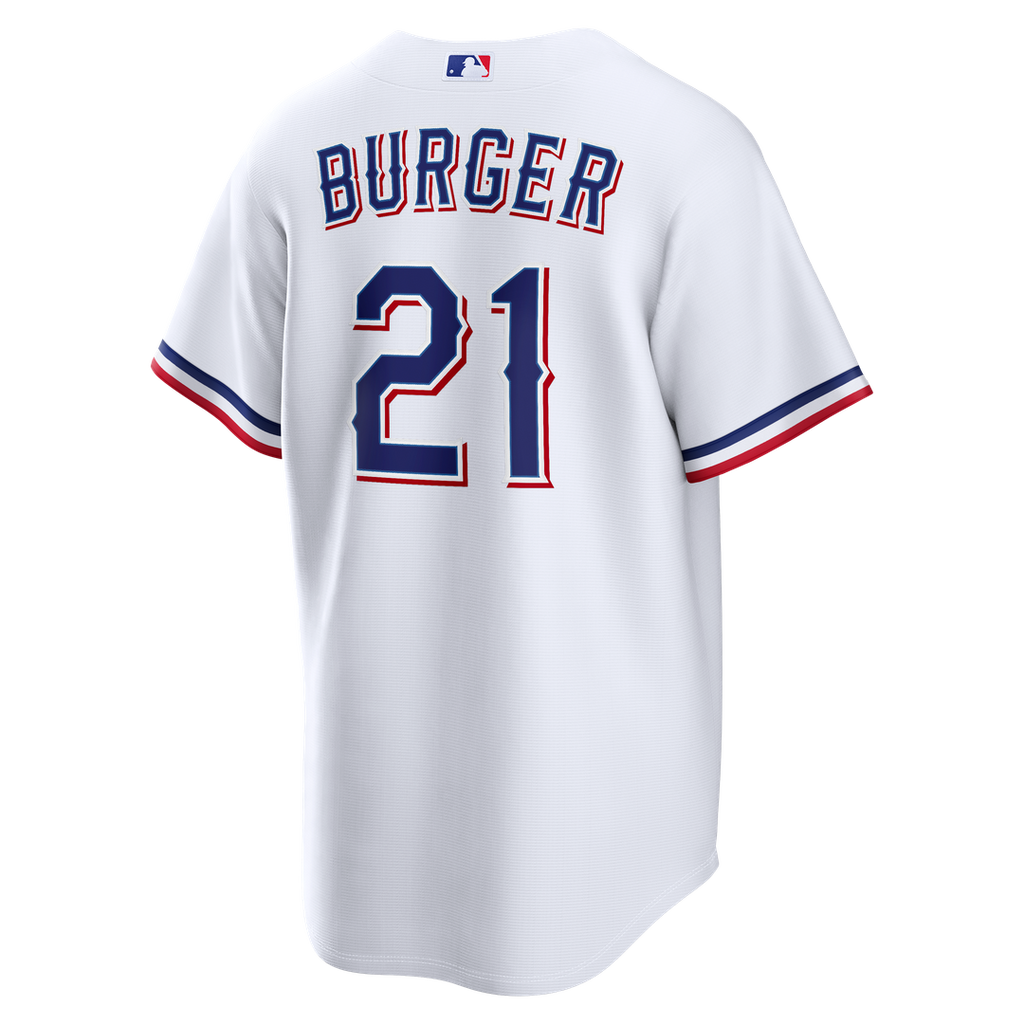 Jake Burger Texas Rangers Nike Home Replica Jersey - White