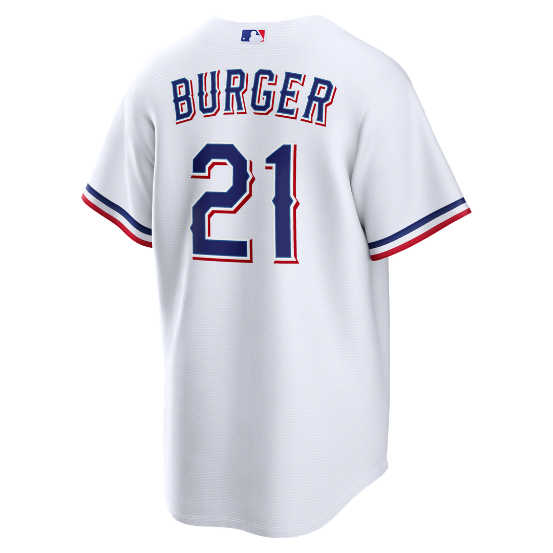 Jake Burger Texas Rangers Nike Home Replica Jersey - White