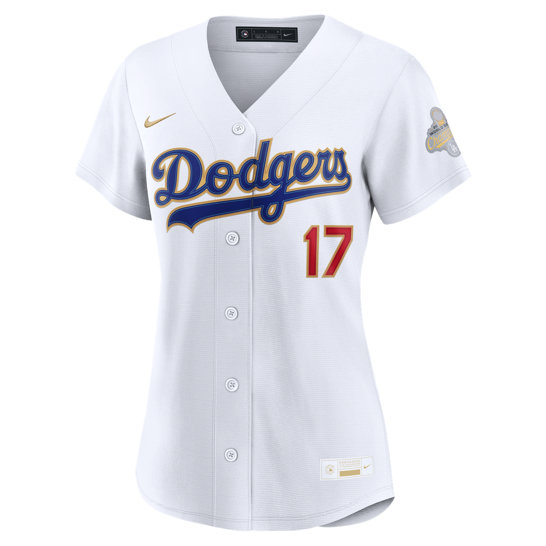 Shohei Ohtani Los Angeles Dodgers Nike Women's 2026 Gold Collection Stadium Jersey - White