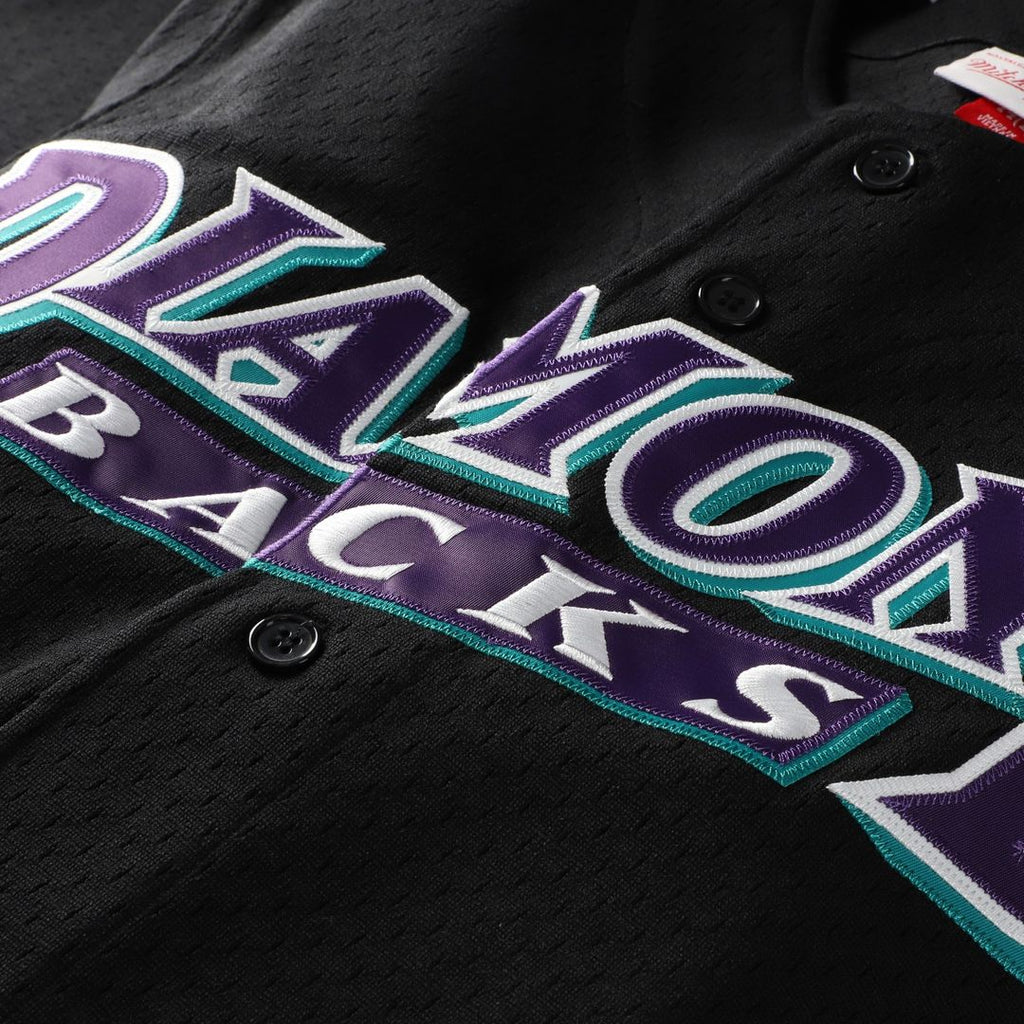 Randy Johnson Arizona Diamondbacks Mitchell & Ness Big & Tall Cooperstown Mesh Batting Practice Jersey - Black