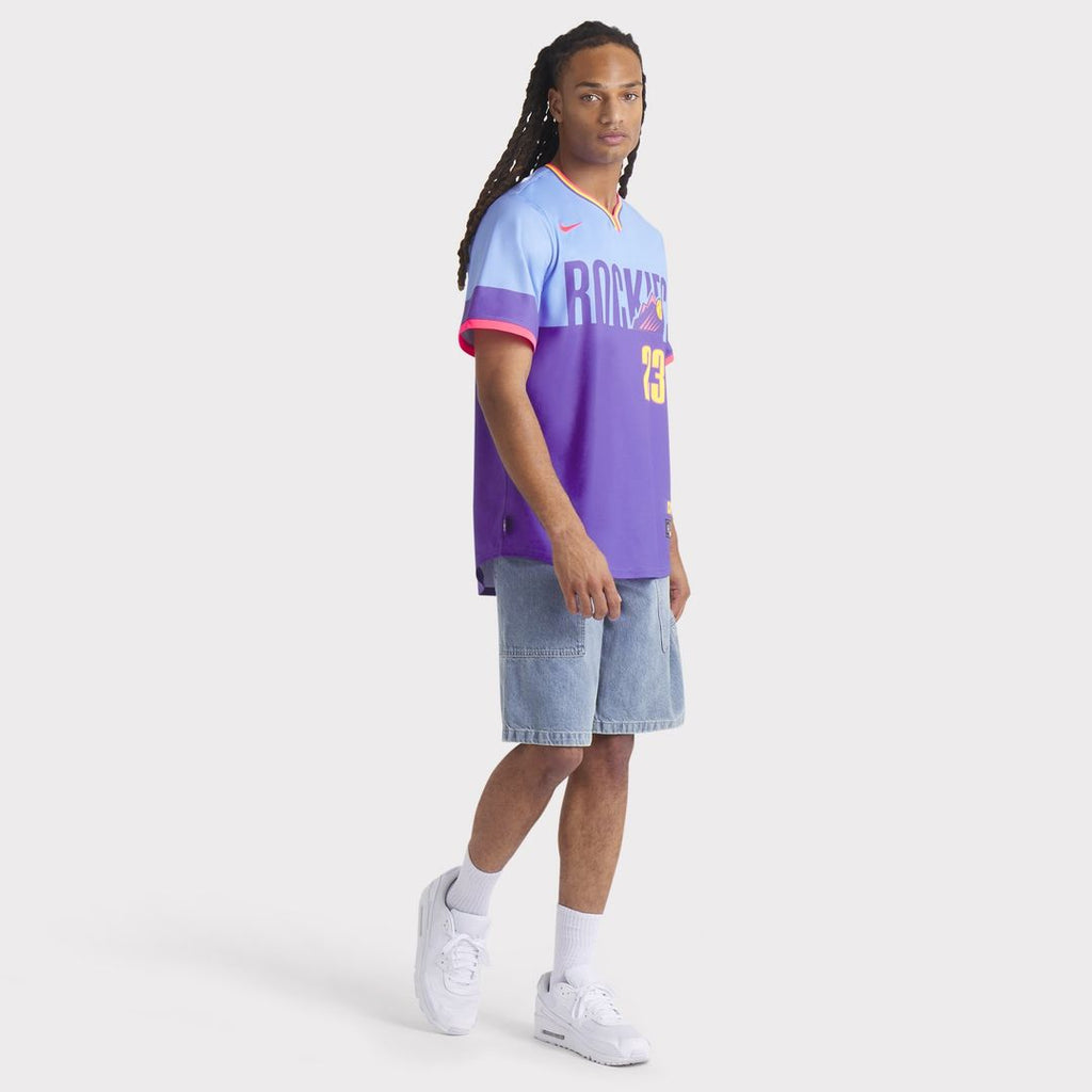 Kris Bryant Colorado Rockies Nike 2025 City Connect Limited Player Jersey - Purple/Light Blue