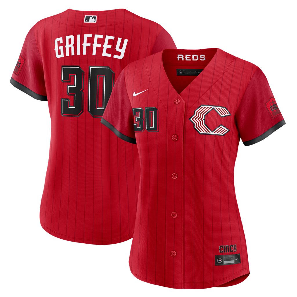 Ken Griffey Jr. Cincinnati Reds Nike Women's 2026 City Connect Stadium Jersey - Red