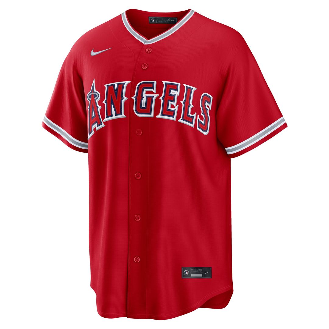 Mike Trout Los Angeles Angels Nike Road Replica Jersey - Gray