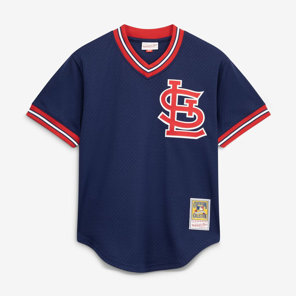 Ozzie Smith St. Louis Cardinals Mitchell & Ness Authentic Batting Practice Jersey - Navy