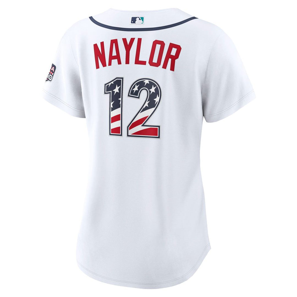 Josh Naylor Seattle Mariners Nike Women's USA 250 Fourth of July Home Stadium Jersey - White