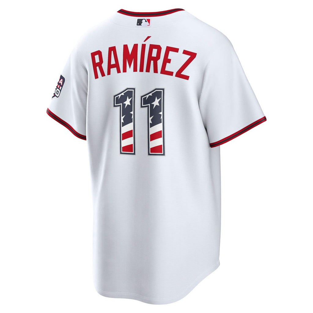 José Ramírez Cleveland Guardians Nike USA 250 Fourth of July Home Stadium Jersey - White