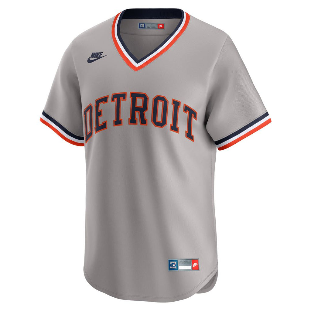 Detroit Tigers Nike Cooperstown Collection Limited Jersey - Gray