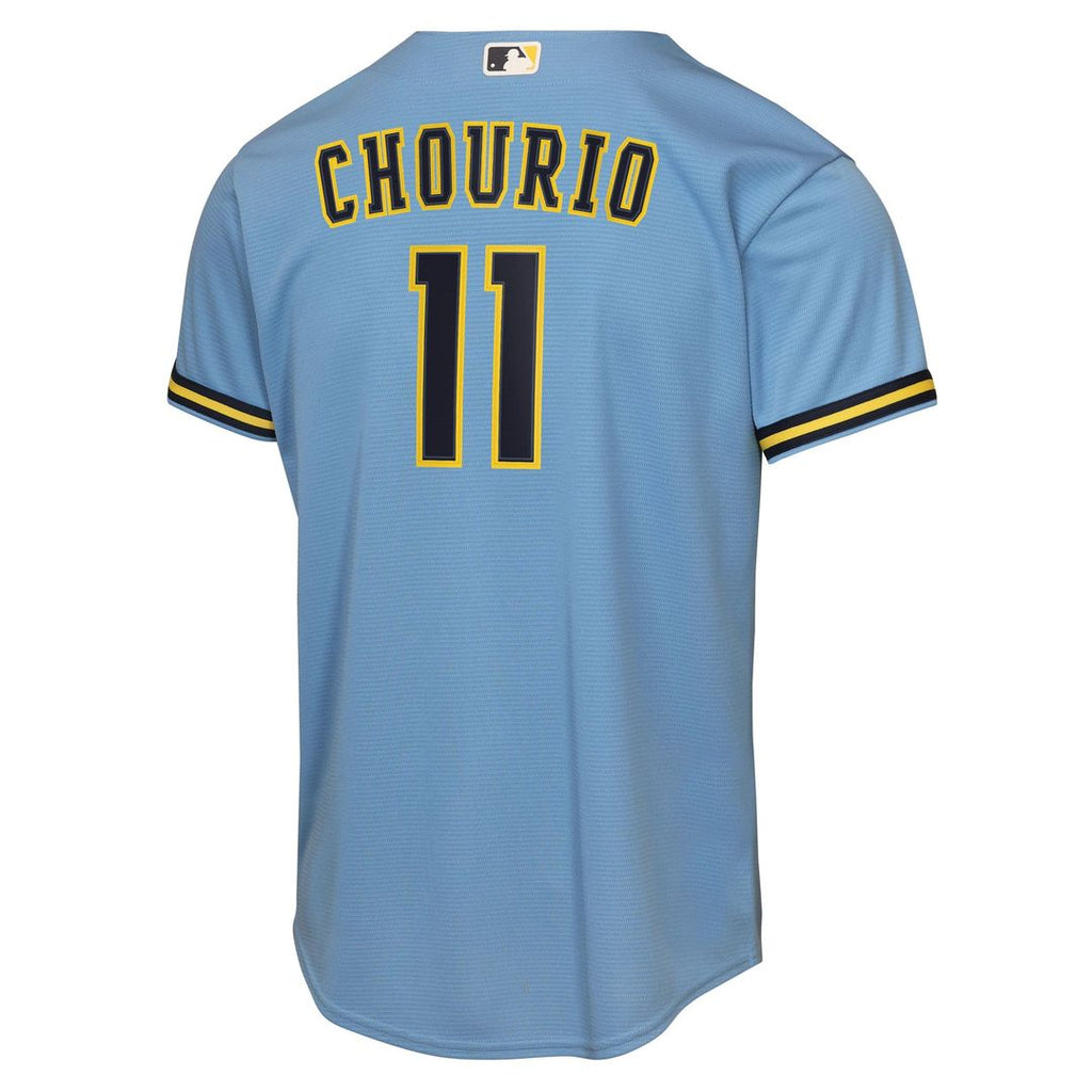 Jackson Chourio Milwaukee Brewers Nike Youth Road Replica Jersey - Light Blue