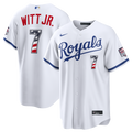 Bobby Witt Jr. Kansas City Royals Nike USA 250 Fourth of July Home Stadium Jersey - White