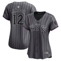 Francisco Lindor New York Mets Nike Women's City Connect Limited Jersey - Gray