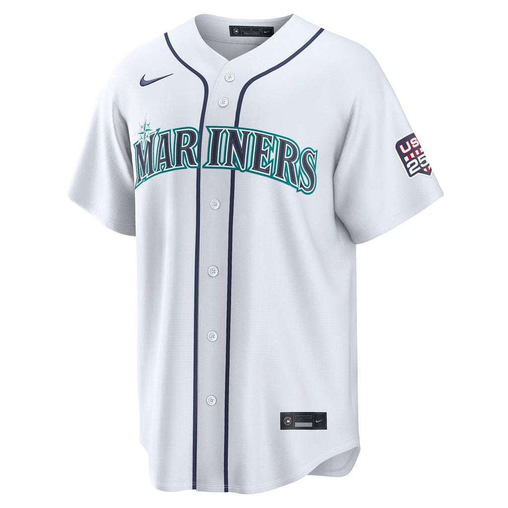 Cal Raleigh Seattle Mariners Nike USA 250 Fourth of July Home Stadium Jersey - White