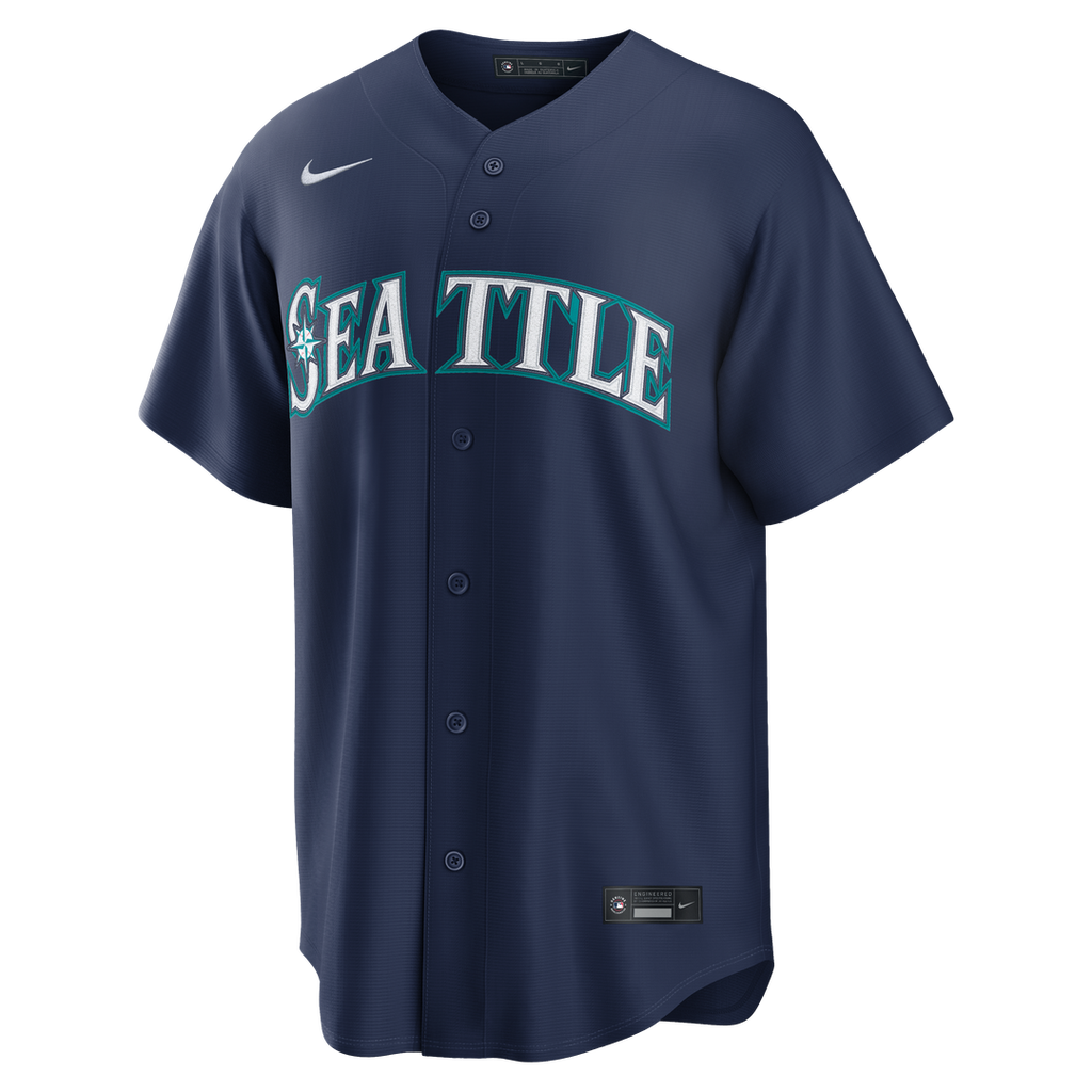 Cal Raleigh Seattle Mariners Nike Road Replica Jersey - Navy