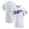 Los Angeles Dodgers Nike Home Sponsor Patch Authentic Jersey - White